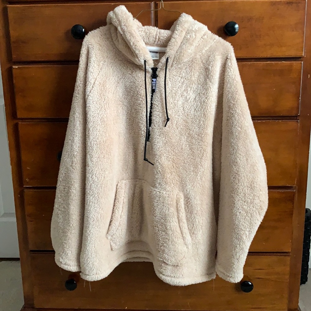 PINK fluff hoodie